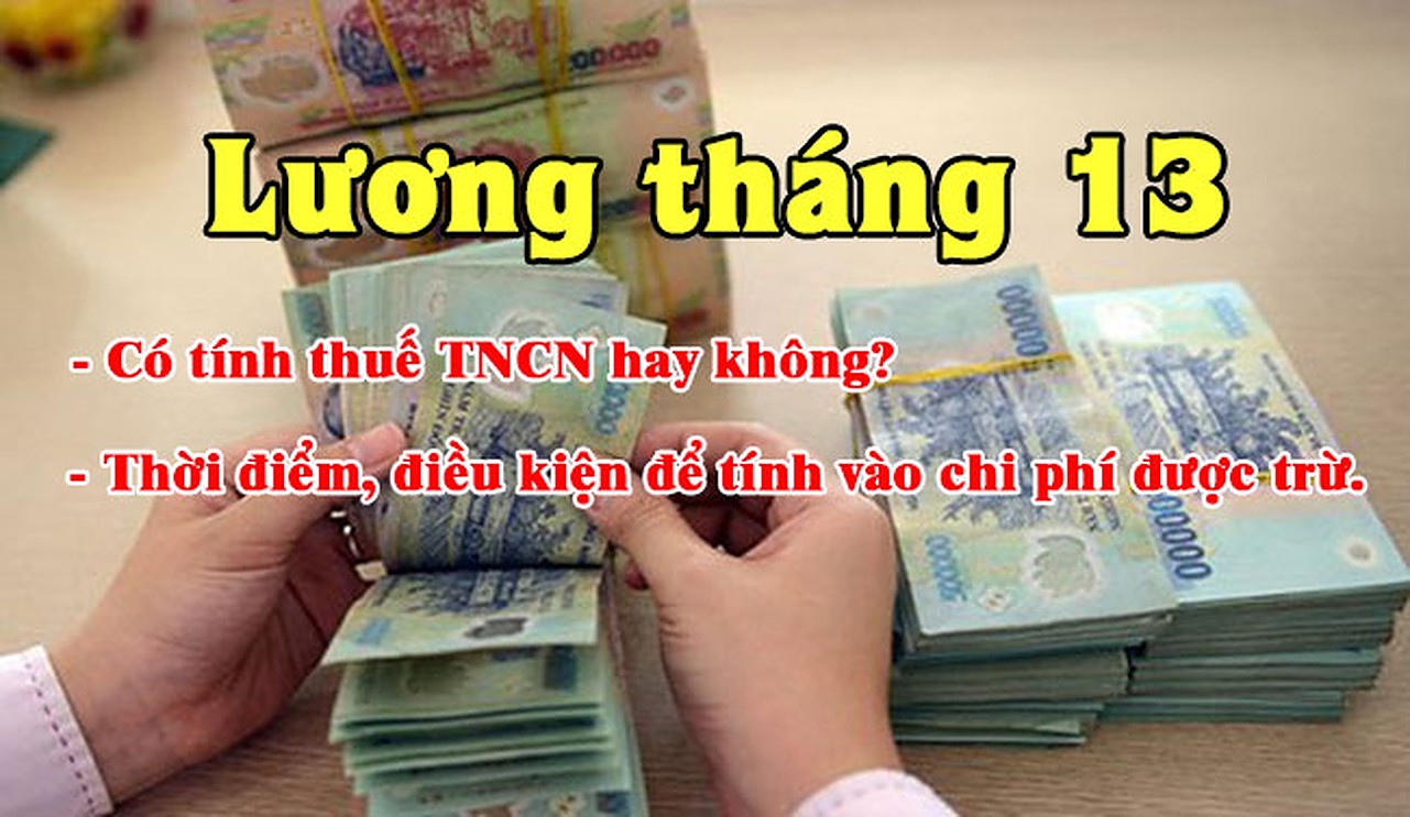 tiền lương tháng 13 có chịu thuế tncn không